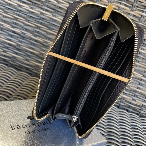 Kate Spade shimmy glitter boxed large continental wallet - Picture 8 of 16